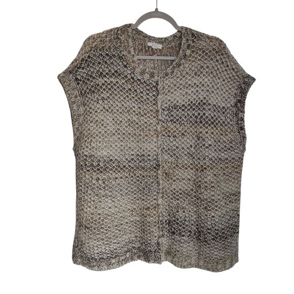 J. Jill Pure Jill Women's Sz XS/S Sleeveless Wool Mohair Sweater Chunky Boxy - Picture 1 of 6